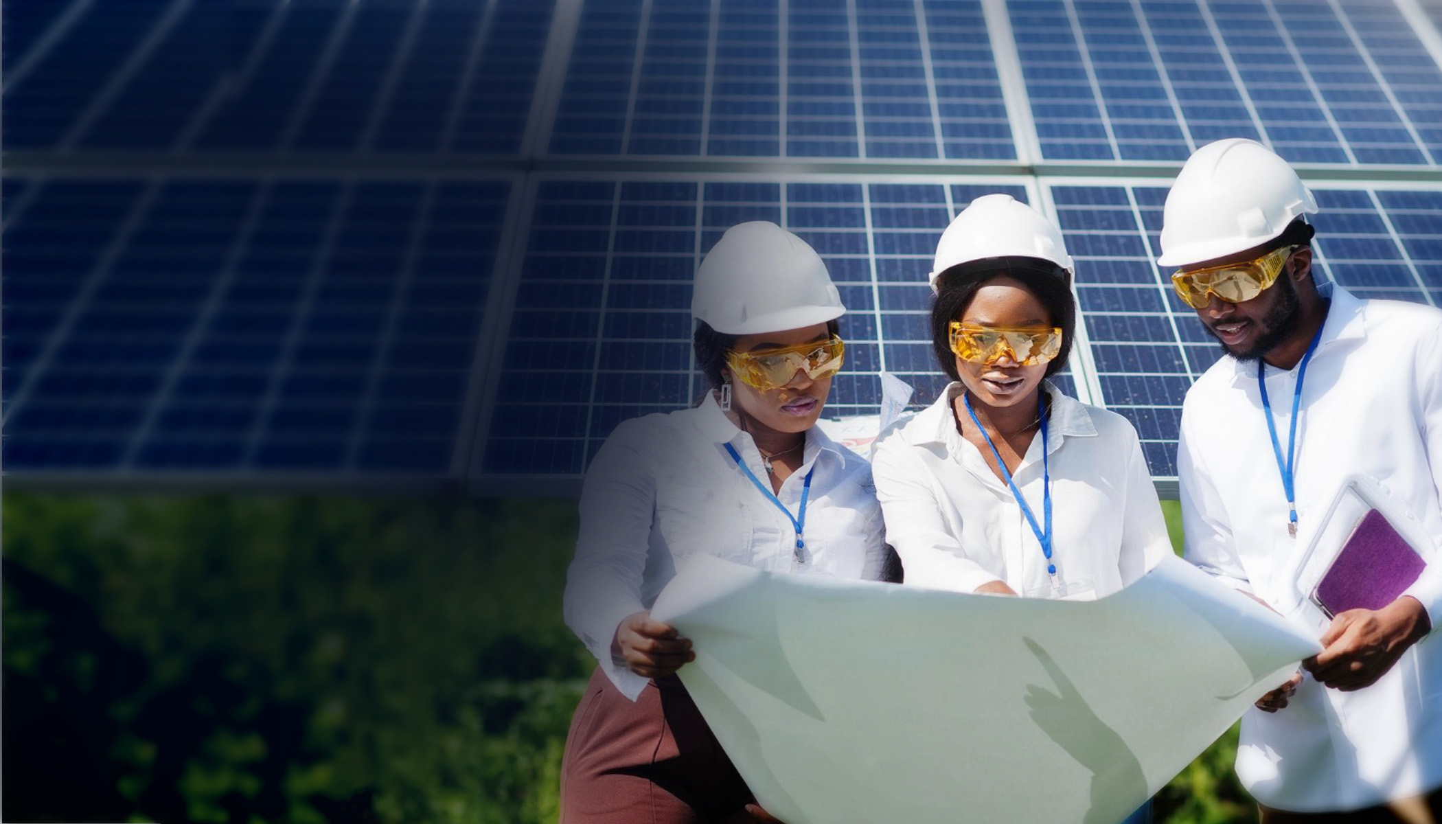 Solar Panels Installation Team